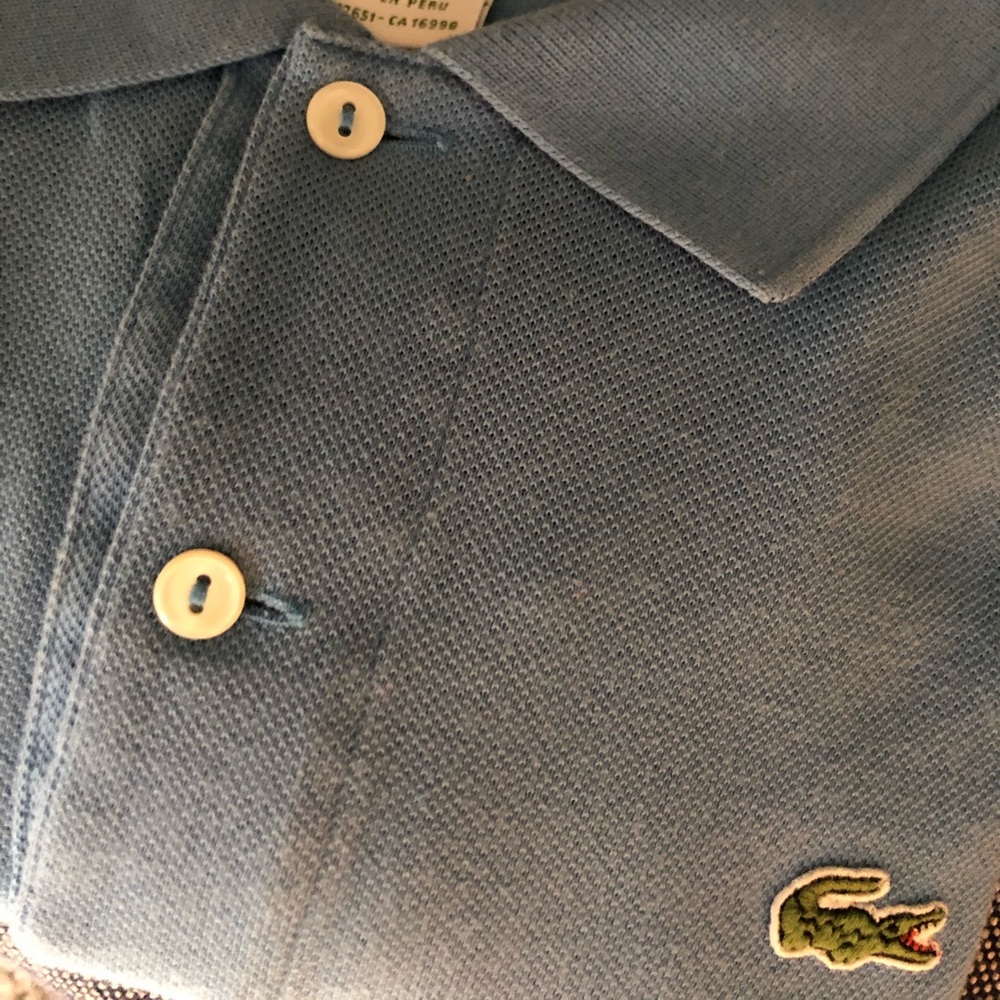 LACOSTE polo size 7-blue -Lacoste xl/2xl - Picture 5 of 8